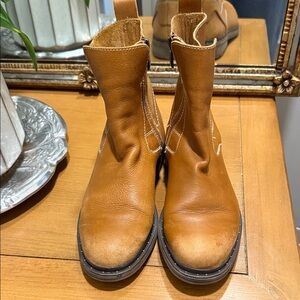 Franco Sarto Tan Ankle Boots